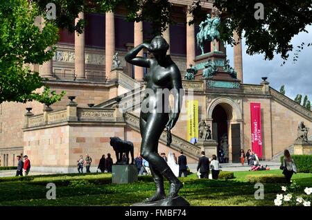 Allemagne, Berlin, l'île aux musées, classée au Patrimoine Mondial de l'UNESCO, l'Alte Nationalgalerie Banque D'Images