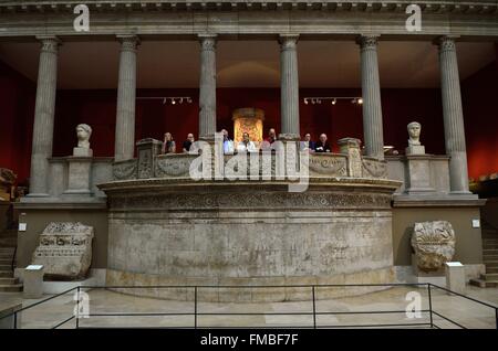 Allemagne, Berlin, l'île aux musées, classée au Patrimoine Mondial de l'UNESCO, Musée de Pergame, l'autel de Pergame Banque D'Images