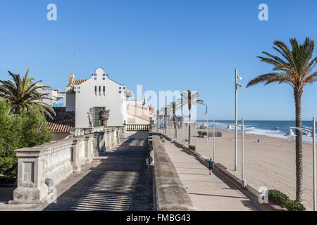 Vil la Museu Pau Casals,quartier maritime de Sant Salvador, El Vendrell, Catalogne, Espagne. Banque D'Images