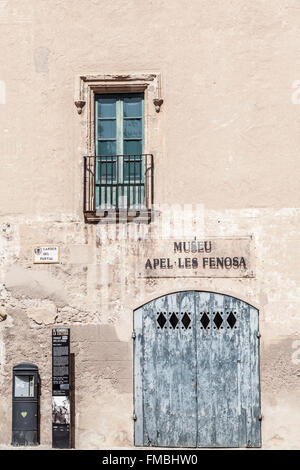 Casa del Pardo, de style renaissance, musée Apel.les Fenosa, El Vendrell,Catalogne,Espagne. Banque D'Images