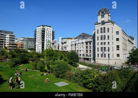 France, Paris, l'ex-usines industrielles dans le 13e arrondissement construit entre 1917 et 1921 par Georges Wybo héberge le principal Banque D'Images