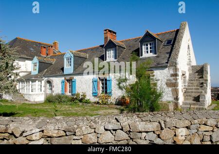 France, Manche, îles Chausey, Marin Marie's house ( sailor, peintre et conteur) Banque D'Images