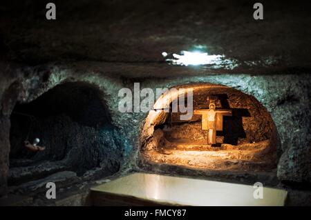 Israël, Palestine, Cisjordanie, Bethléem, caverne du champ des bergers Banque D'Images