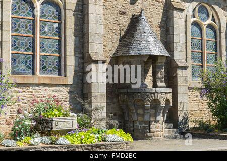 France, Cotes d'Armor, Merdrignac, l'Eglise de la Madeleine construit entre1832 et 1834 Banque D'Images