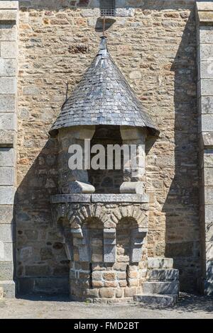 France, Cotes d'Armor, Merdrignac, l'Eglise de la Madeleine construit entre1832 et 1834 Banque D'Images