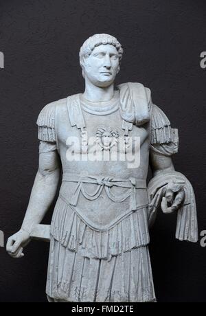 La Turquie, région de Marmara, le détroit des Dardanelles, Canakkale, musée archéologique, Règles d'Hadrien (qui se trouve à Troy) Banque D'Images