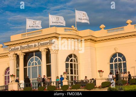 France, Calvados, Pays d'Auge, Deauville, le Casino Barrière Banque D'Images