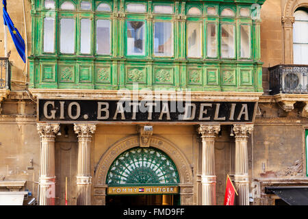 Boutique traditionnelle, avant, Floriana Valletta, Malte Banque D'Images