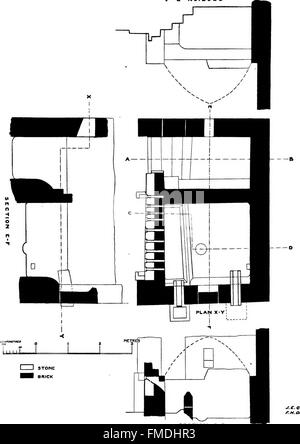 Fouilles de Saqqara (1908-9, 1909-1910)- Le monastère d'Apa Jeremias (1912) Banque D'Images