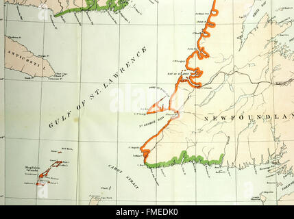 Les pêches de la côte de l'Atlantique Nord - travaux dans les pêches de l'Atlantique Nord avant l'arbitrage de la Cour permanente d'arbitrage de La Haye - en vertu des dispositions du Traité général de Banque D'Images