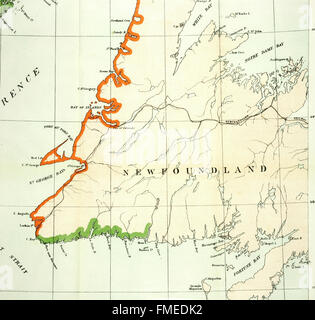 Les pêches de la côte de l'Atlantique Nord - travaux dans les pêches de l'Atlantique Nord avant l'arbitrage de la Cour permanente d'arbitrage de La Haye - en vertu des dispositions du Traité général de Banque D'Images