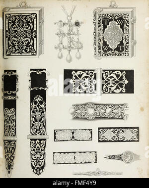 L'encyclopédie de l'ornement (1842) Banque D'Images