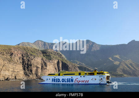 Fred. Olsen Express, Puerto de Las Nieves, Gran Canaria, Îles Canaries, Espagne Banque D'Images