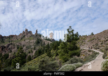 Roque Nublo, Gran Canaria, Îles Canaries, Espagne Banque D'Images