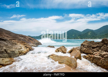 Plage de Trinidade - Paraty, Rio de Janeiro, Brésil de l'état Banque D'Images