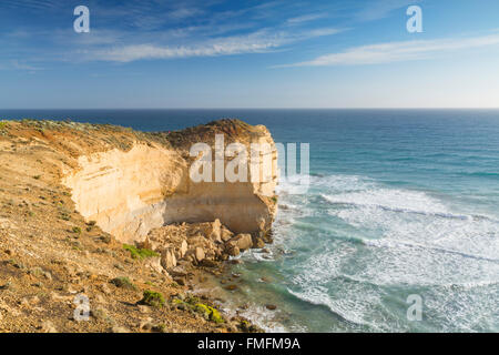 Les gens sur l'affichage de la plate-forme des douze apôtres, Port Campbell National Park, Great Ocean Road, Victoria, Australie Banque D'Images