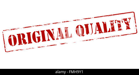 Timbres en caoutchouc avec du texte à l'intérieur de qualité d'origine, vector illustration Banque D'Images