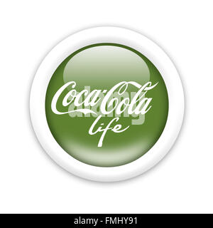 Logo Coca Cola Life Banque D'Images