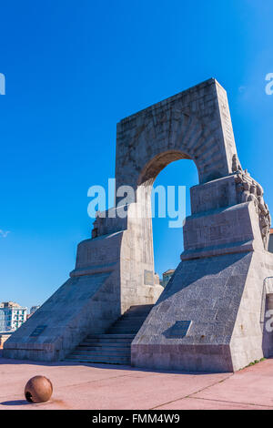 Monument Armeé d'orient Marseille Vallon des Auffes, Bouches du Rhone 13 PACA France Europe // Le quartier de Vallon des auffes Banque D'Images