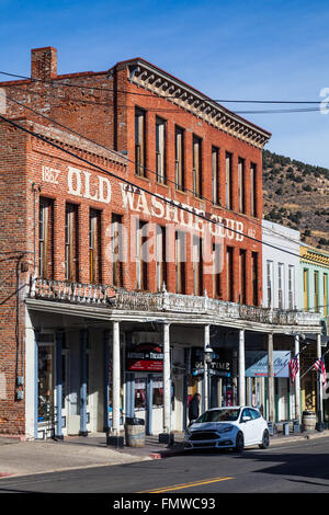 Scène de rue de Virginia City, Nevada, USA Banque D'Images