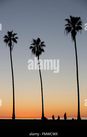 Le coucher du Soleil, La Jolla, Californie, USA Banque D'Images