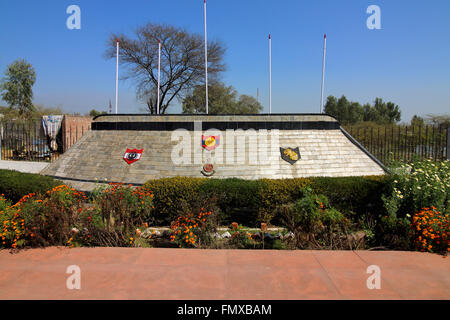 Pulkanjari war memorial honorant les héros Indiens qui y ont pris part à la guerre entre l'Inde et le Pakistan en 1971. Banque D'Images