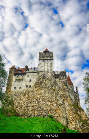 Le Château de Bran, de Dracula en Transylvanie, Roumanie, Europe.image HDR Banque D'Images