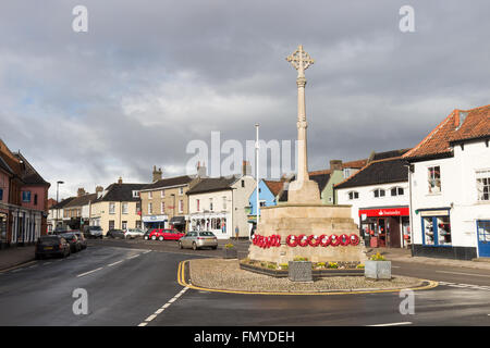 Holt, Norfolk un dimanche de mars 2016 Banque D'Images