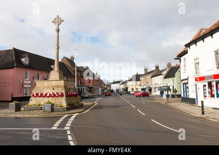 Holt, Norfolk un dimanche de mars 2016 Banque D'Images