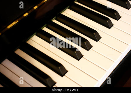 Pas encore de clavier de piano en photo dans le sud de Londres, UK Mars 2016 Banque D'Images