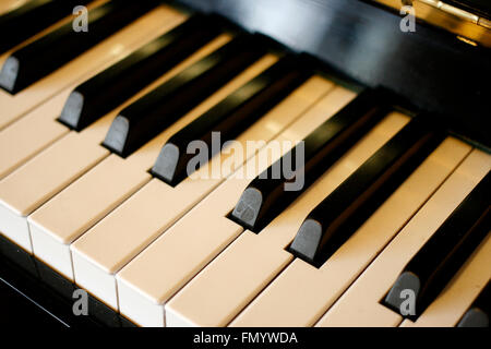 Pas encore de clavier de piano en photo dans le sud de Londres, UK Mars 2016 Banque D'Images