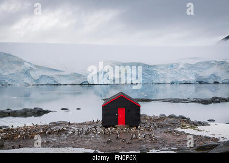 L'antarctique, péninsule antarctique, Port Lockroy, ancienne base britannique Banque D'Images