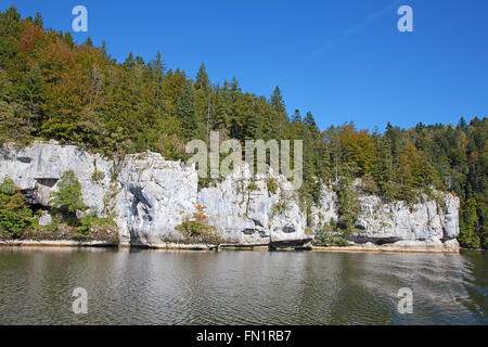 Rocky montagnes du Jura. Septembre 2014, la Suisse. Banque D'Images