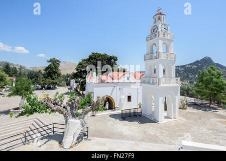 Monastère de Panagia Tsambika sur l'île de Rhodes Banque D'Images