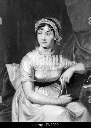 Jane Austen (1775-1817). Portrait. Banque D'Images