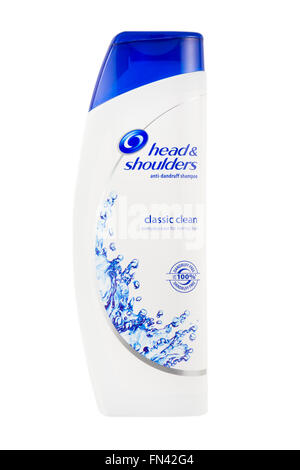 Head & Shoulders Shampooing Antipelliculaire propre classique. Banque D'Images