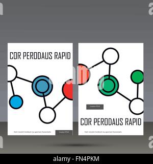 Treillis géométrique abstraite, l'ensemble de molécules d'ADN, sur la même chaîne. Bel ensemble de molecular lattice. Composition vecteur pour la conception Illustration de Vecteur