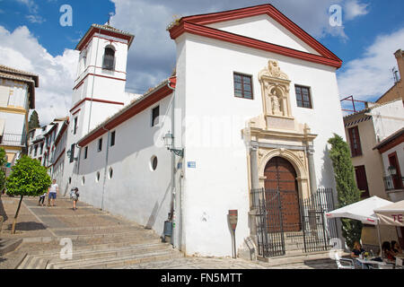 GRANADA, ESPAGNE - 30 MAI 2015 : l'Eglise de San Gregorio Magno en France. Banque D'Images