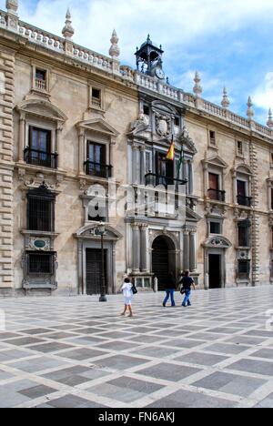 La chancellerie royale de Grenade (Real Chancilleria) dans la place du vrai dans l'Albaicin, Grenade, Province de Grenade, Andalousie, Espagne Banque D'Images