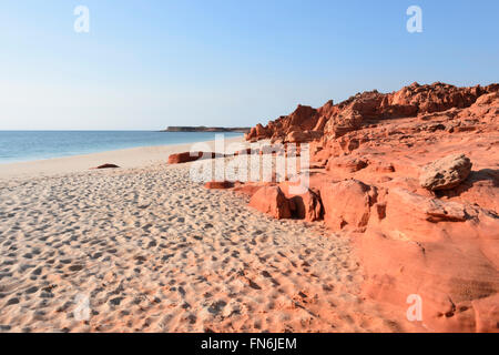 Pindan falaises, Cape Leveque, péninsule Dampier, région de Kimberley, en Australie occidentale, WA, Australia Banque D'Images