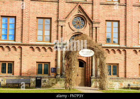 Lund, Suède - 12 mars 2016 : l'entrée du musée historique de l'université de Lund. Le musée a ouvert ses portes en 1918, mais le bâtiment Banque D'Images