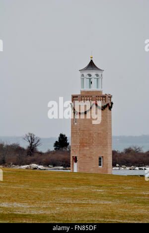 Avery Point Lighthouse, Groton, Connecticut Banque D'Images