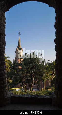 Musée Gaudi dans le Parc Guell 2016 Banque D'Images