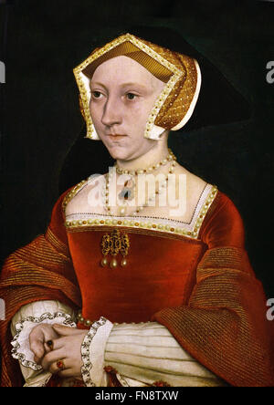 Portrait de Jane Seymour (1509-1537) 1540 Hans Holbein le Jeune 1497 - 1543 Allemand Allemagne ( Jane Seymour est la troisième épouse du roi anglais Henry VIII ) Banque D'Images