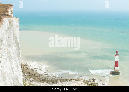 Beachy Head Lighthouse, Eastbourne, Angleterre, Royaume-Uni Banque D'Images