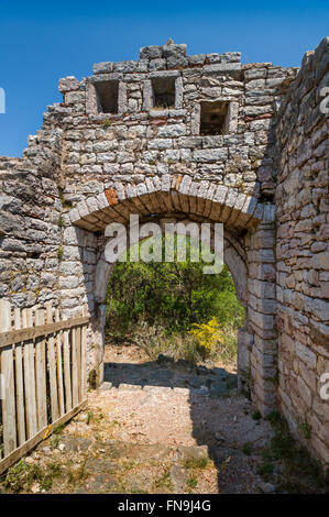 Entrée de l'ancienne forteresse d'Ibiza ville Banque D'Images