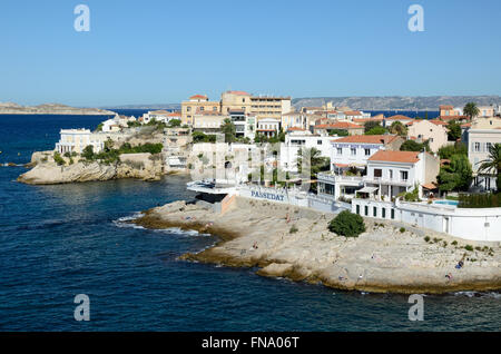 Le PETT Nice Luxury Hotel & Restaurant dirigé par Gerald Passedat Anse de la fausse monnaie ou de Marseille Marseille France Banque D'Images