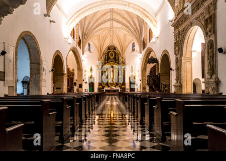 Convento de los Dominicos intérieur de l'église, la capitale Santo Domingo, la République dominicaine, Caraïbes, Amérique Latine, Banque D'Images