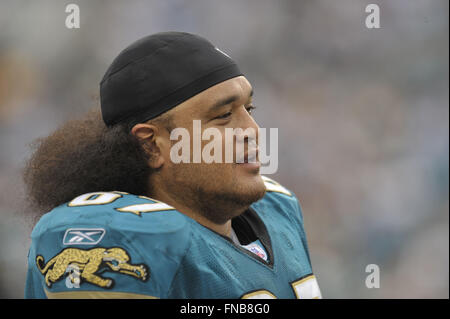 Jacksonville, Floride, USA. 23 Dec, 2007. Jacksonville Jaguars guard Vince Manuwai (67) au cours de l'avocats adjoints 49-11 victoire contre les Raiders d'Oakland à Jacksonville Municipal Stadium le 23 décembre 2007 à Jacksonville, en Floride. ZUMA Press/Scott A. Miller © Scott A. Miller/ZUMA/Alamy Fil Live News Banque D'Images