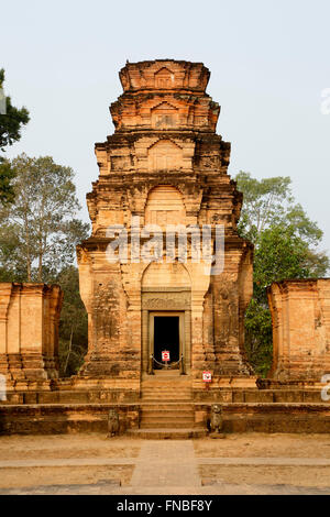 Prasat Kravan Temple, Parc archéologique d'Angkor, Siem Reap, Cambodge Banque D'Images